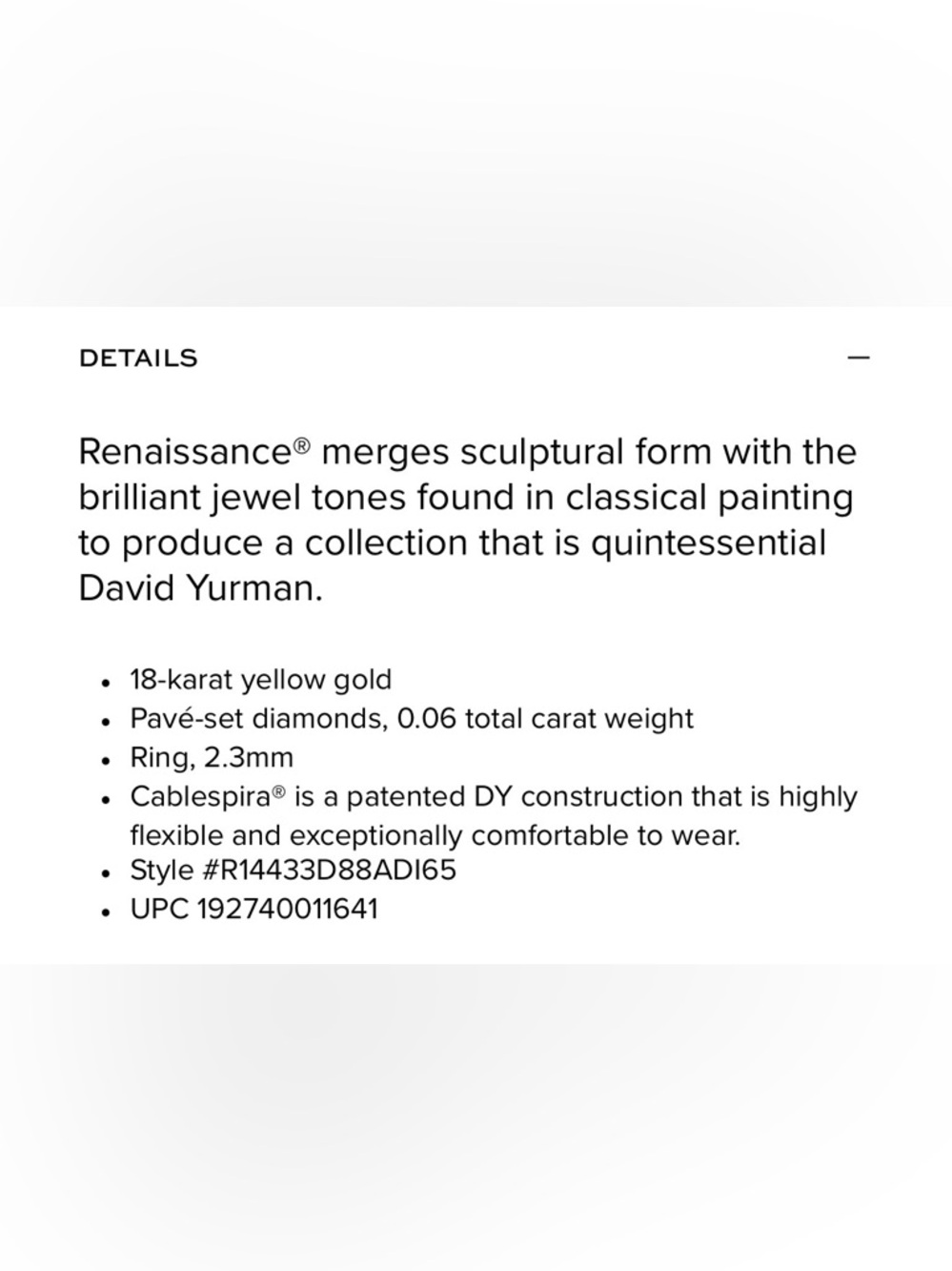 David Yurman Renaissance Ring - Picture 7 of 7